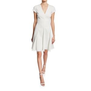 Elie Tahari White Cap Sleeve Dress / Wedding Dress